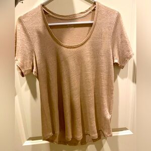 CLEARANCE SPECIAL: J. Crew Golden/Metallic Linen T-Shirt